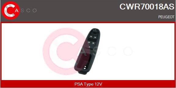 Casco CWR70018AS - Выключатель, стеклоподъемник autosila-amz.com