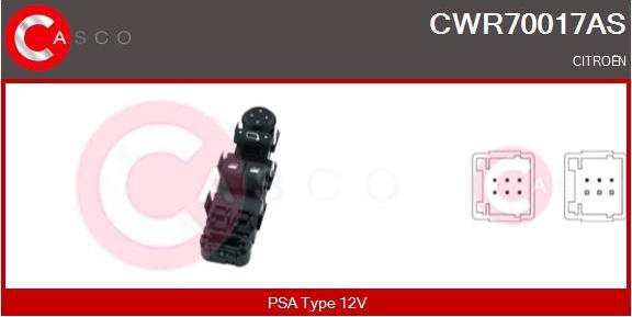 Casco CWR70017AS - Выключатель, стеклоподъемник autosila-amz.com