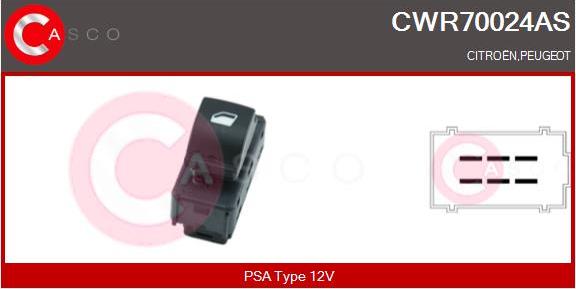 Casco CWR70024AS - Выключатель, стеклоподъемник autosila-amz.com