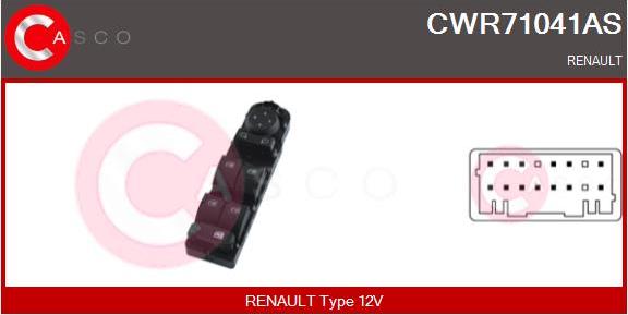Casco CWR71041AS - Выключатель, стеклоподъемник autosila-amz.com