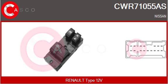Casco CWR71055AS - Выключатель, стеклоподъемник autosila-amz.com