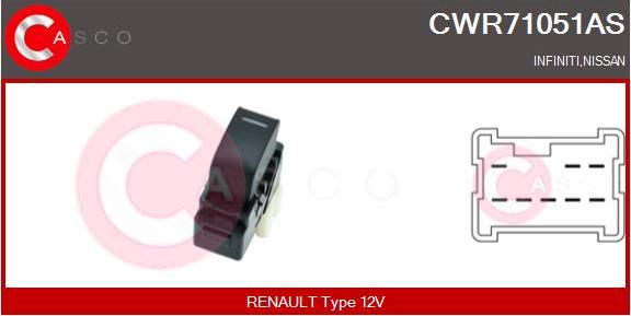Casco CWR71051AS - Выключатель, стеклоподъемник autosila-amz.com