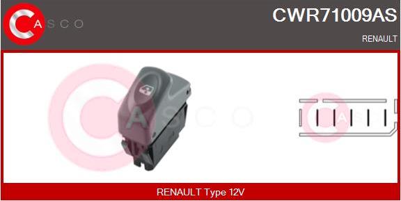 Casco CWR71009AS - Выключатель, стеклоподъемник autosila-amz.com