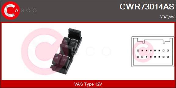 Casco CWR73014AS - Выключатель, стеклоподъемник autosila-amz.com