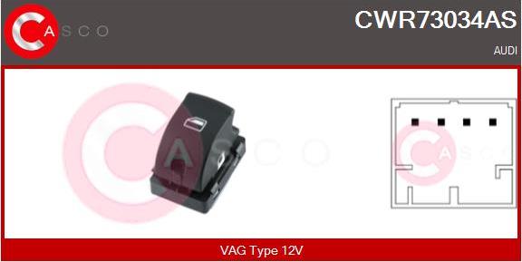 Casco CWR73034AS - Выключатель, стеклоподъемник autosila-amz.com
