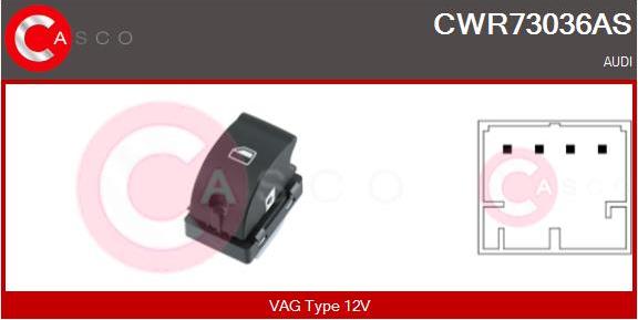 Casco CWR73036AS - Выключатель, стеклоподъемник autosila-amz.com