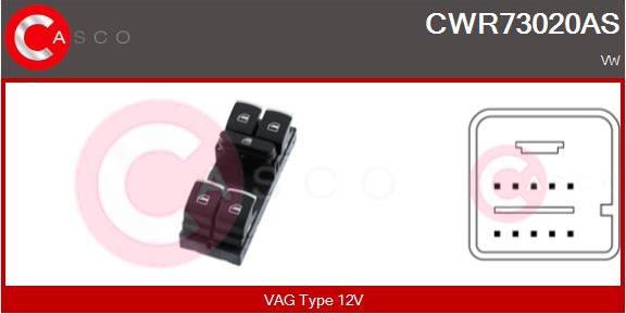 Casco CWR73020AS - Выключатель, стеклоподъемник autosila-amz.com