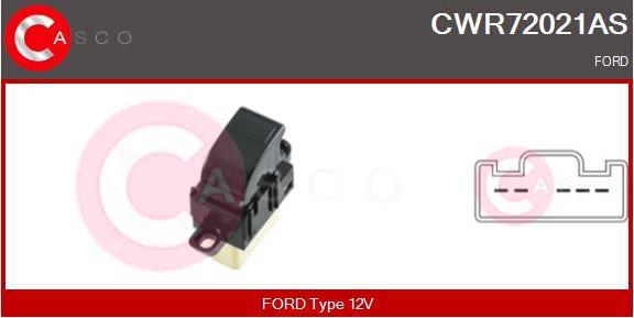 Casco CWR72021AS - Выключатель, стеклоподъемник autosila-amz.com