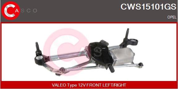Casco CWS15101GS - Трапеция стеклоочистителя autosila-amz.com