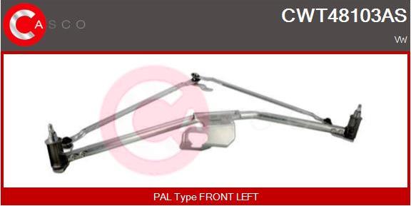 Casco CWT48103AS - Система тяг и рычагов привода стеклоочистителя autosila-amz.com