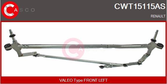 Casco CWT15115AS - Система тяг и рычагов привода стеклоочистителя autosila-amz.com