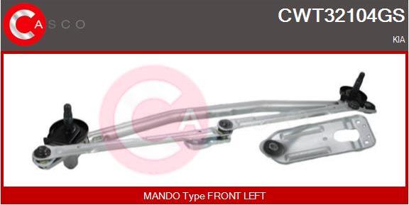Casco CWT32104GS - Система тяг и рычагов привода стеклоочистителя autosila-amz.com