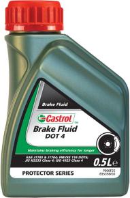 Castrol 155BD0 - Тормозная жидкость синтетическая Castrol Brake Fluid DOT 4 (0,5л) autosila-amz.com