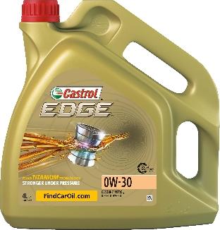 Castrol 1533EB - Castrol 0W30 (4L) Edge Titanium масло мот.! син\ API SN,ACEA C3, MB 229.31/51, VW502/505,LL04, DEX2 autosila-amz.com