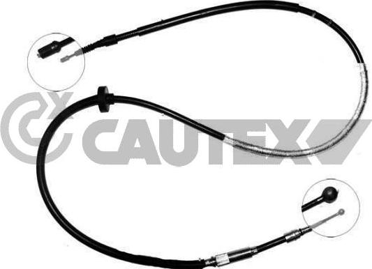 Cautex 468068 - Тросик, cтояночный тормоз autosila-amz.com