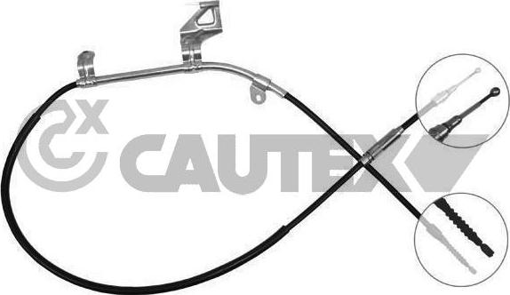 Cautex 468012 - Тросик, cтояночный тормоз autosila-amz.com