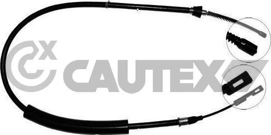 Cautex 468071 - Тросик, cтояночный тормоз autosila-amz.com