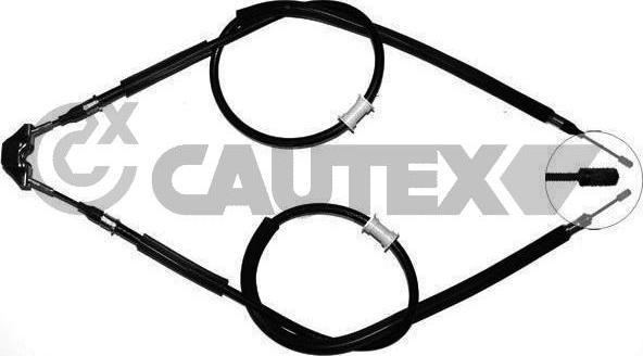 Cautex 489098 - Тросик, cтояночный тормоз autosila-amz.com