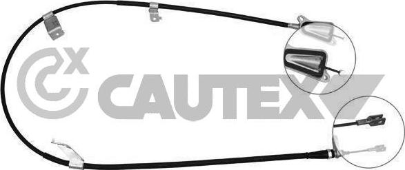 Cautex 069084 - Тросик, cтояночный тормоз autosila-amz.com