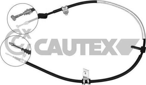 Cautex 019034 - Тросик, cтояночный тормоз autosila-amz.com