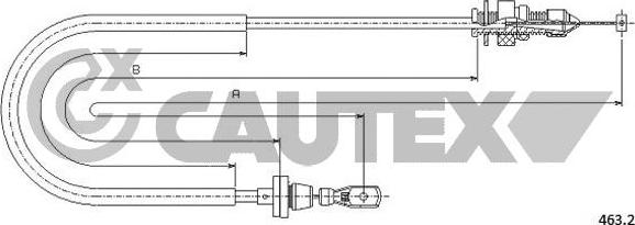 Cautex 018998 - Тросик газа autosila-amz.com