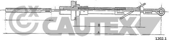 Cautex 012563 - Трос, управление сцеплением autosila-amz.com