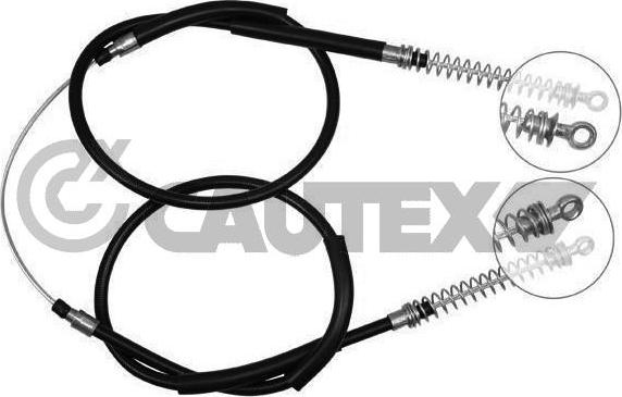 Cautex 012562 - Тросик, cтояночный тормоз autosila-amz.com