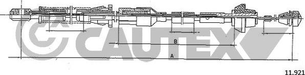 Cautex 085927 - Тросик газа autosila-amz.com