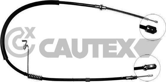 Cautex 088053 - Тросик, cтояночный тормоз autosila-amz.com