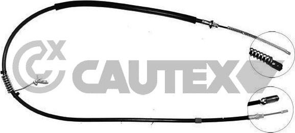 Cautex 088004 - Тросик, cтояночный тормоз autosila-amz.com