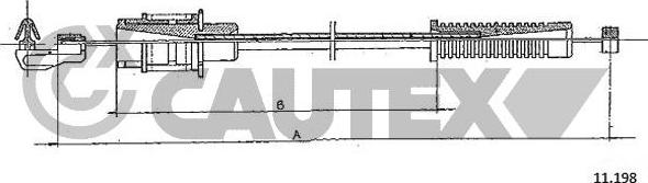 Cautex 035569 - Тросик газа autosila-amz.com