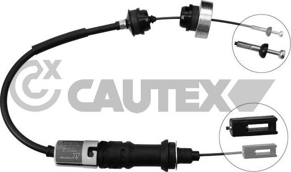 Cautex 038456 - Трос, управление сцеплением autosila-amz.com