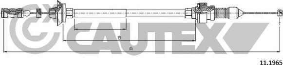 Cautex 038298 - Тросик газа autosila-amz.com