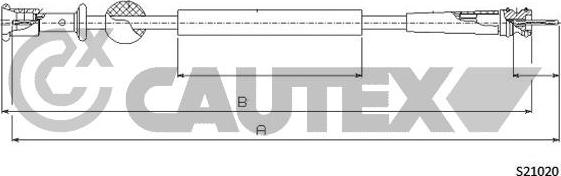 Cautex 033521 - Тросик спидометра autosila-amz.com