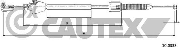 Cautex 028099 - Тросик газа autosila-amz.com