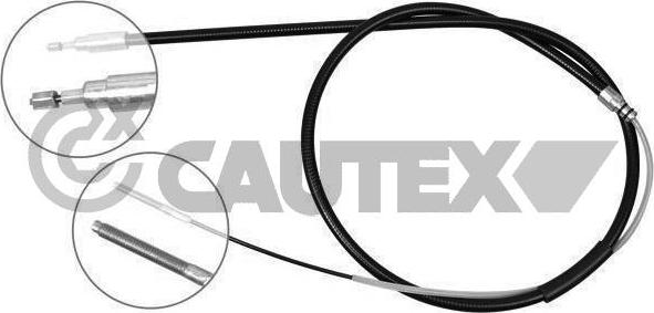 Cautex 208004 - Тросик, cтояночный тормоз autosila-amz.com