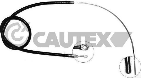 Cautex 208022 - Тросик, cтояночный тормоз autosila-amz.com
