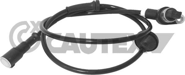 Cautex 755141 - Датчик ABS, частота вращения колеса autosila-amz.com