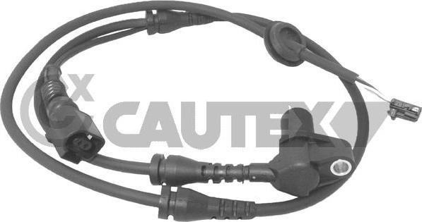 Cautex 755159 - Датчик ABS, частота вращения колеса autosila-amz.com