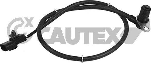 Cautex 755310 - Датчик ABS, частота вращения колеса autosila-amz.com