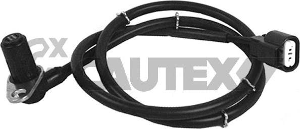 Cautex 755312 - Датчик ABS, частота вращения колеса autosila-amz.com