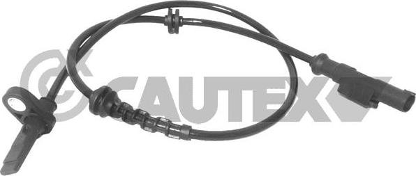 Cautex 755253 - Датчик ABS, частота вращения колеса autosila-amz.com