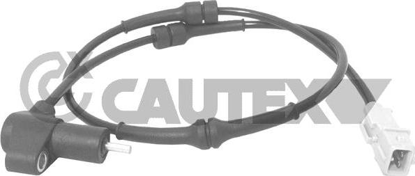 Cautex 755222 - Датчик ABS, частота вращения колеса autosila-amz.com