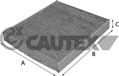 Cautex 758089 - Фильтр воздуха в салоне autosila-amz.com