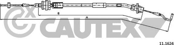 Cautex 766087 - Тросик газа autosila-amz.com