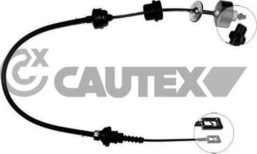 Cautex 760158 - Трос, управление сцеплением autosila-amz.com