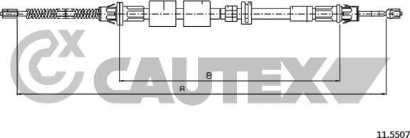 Cautex 761401 - Тросик, cтояночный тормоз autosila-amz.com