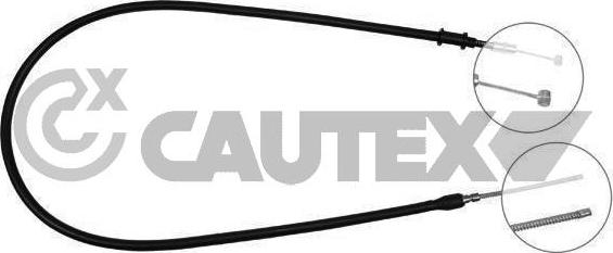 Cautex 761556 - Тросик, cтояночный тормоз autosila-amz.com