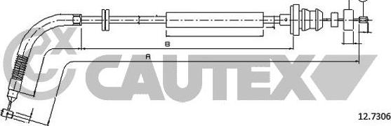 Cautex 761685 - Тросик газа autosila-amz.com