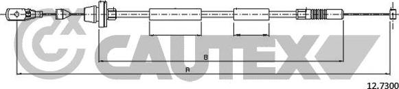 Cautex 761191 - Тросик газа autosila-amz.com